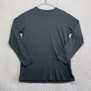 MEC Waffle Grid Base Layer Fleece Sweater Mens L Pullover Wicking Thermal Hiking